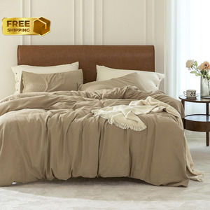 Duvet Cover Set 100% Washed Cotton 2 Pieces Bedding Set Twill Soft Cozy Twin/XL